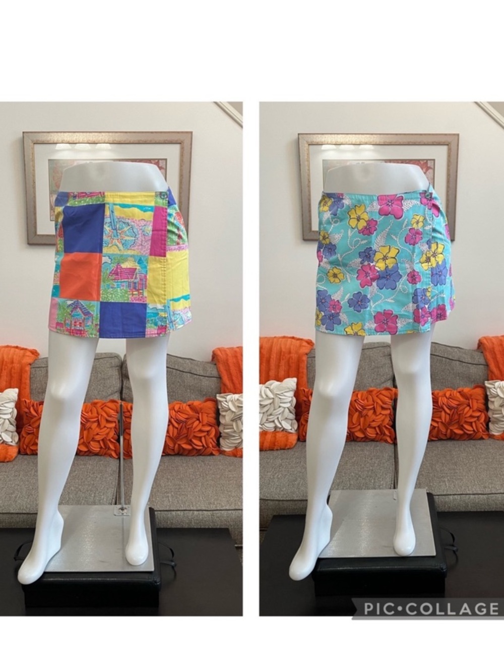 ❣️Lilly Pulitzer Printed Reversible Wrap Mini Skirt❣️